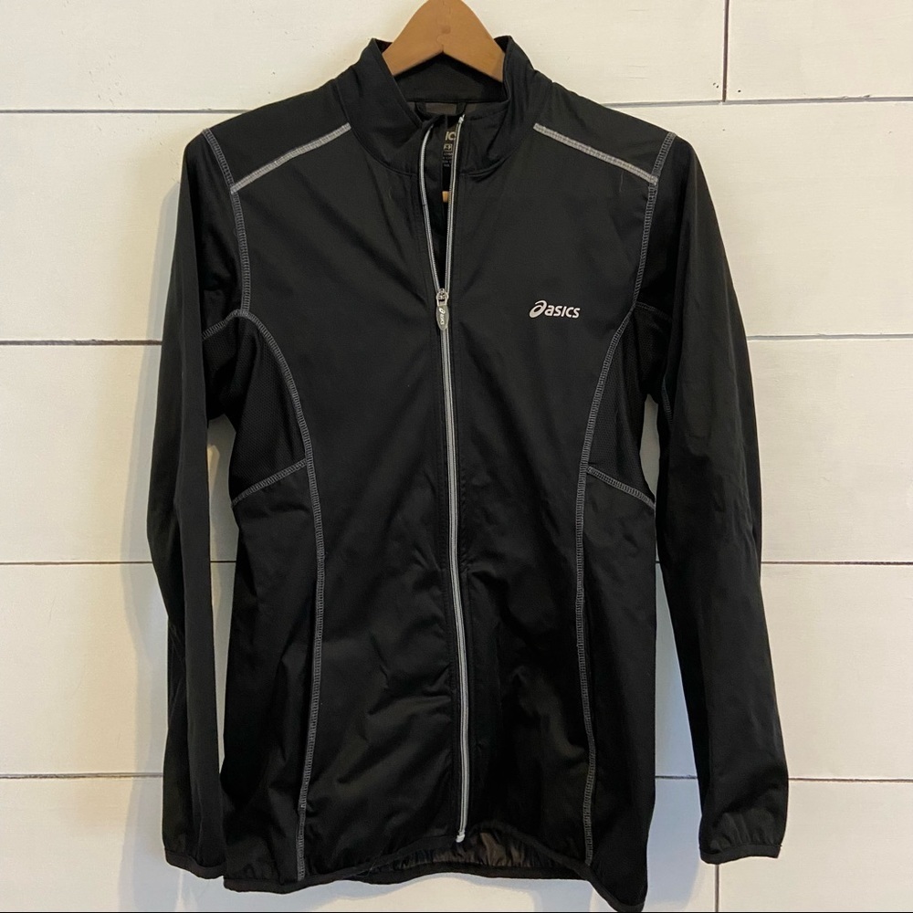 Asics Womens Black Running Jacket. Size Small. EUC